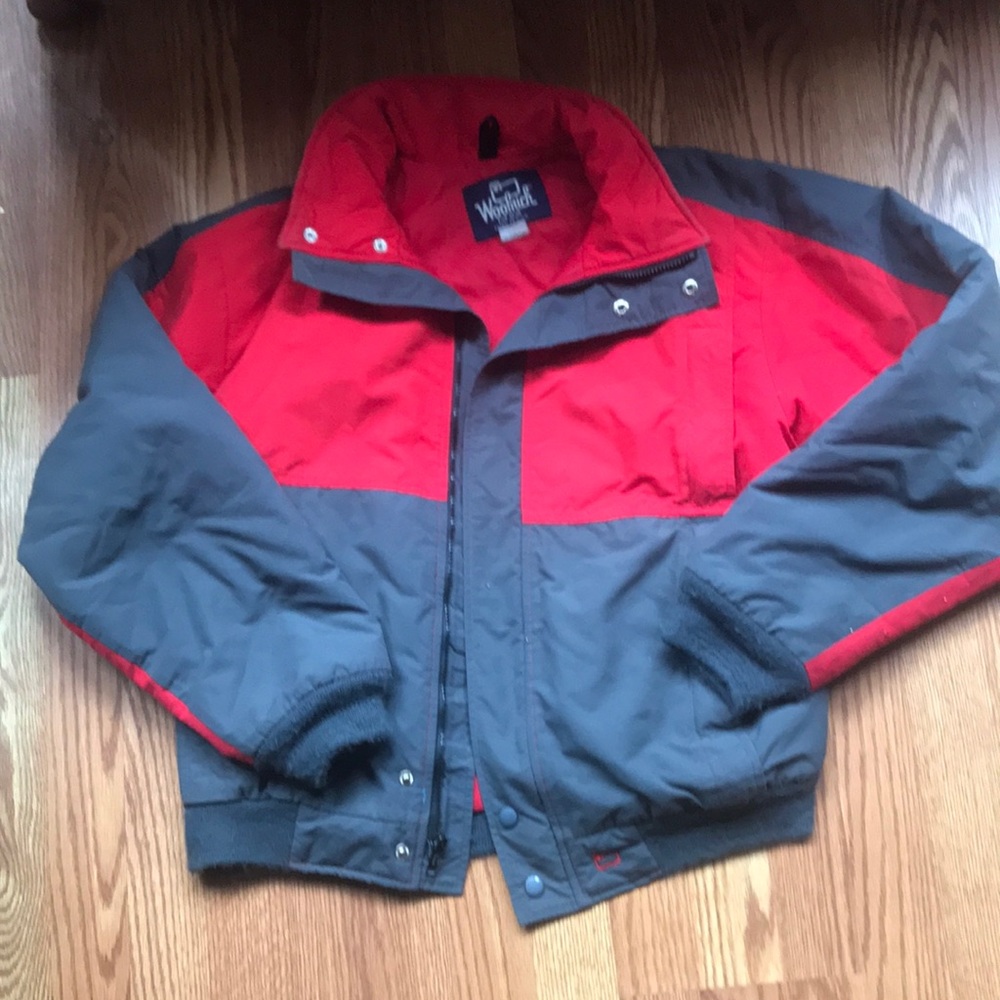 Red and Grey Winter Jacket